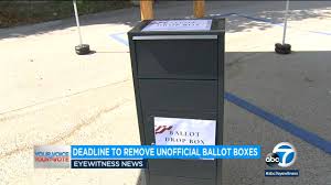Election 2020 Officials Say Their Drop Boxes Are Safer Than Usps Mail Boxes Abc7 Los Angeles