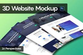 3d Website Mockup Website Mockup Mockup Photoshop Plugins