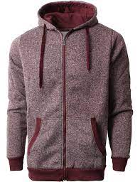 Vw Mens Marled Zip Up Hoodie Vw5001 200 Mens Zip Up Jackets Hoodies Leather Jacket Men