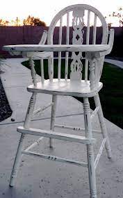 little bit of paint refinished antique high chair antique high chairs vintage high chairs wooden high chairs