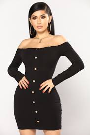 Jacklyn Off Shoulder Mini Dress Black Fashion Nova Dress Mini Dress Mini Black Dress