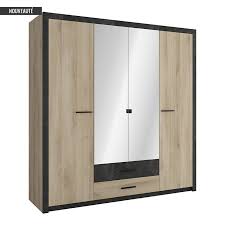 Armoire 4 Portes Daho Pas Cher Armoire Camif Iziva Com Armoire 4 Portes Armoire Rangement Penderie