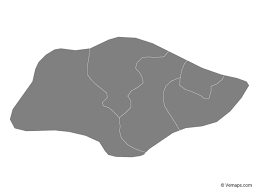 Grey Map Of Singapore With Regions Free Vector Maps Singapore Map Map Vector Vector Free