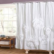 This can be explained by the unusual simplicity and practicality of this style in the design of any room. Ruffle Shower Curtain A Touch Of Romance For Your Bathroom