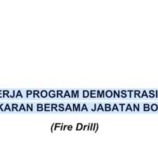Melamar di bidang akademis, atau. Kertas Kerja Program Demonstrasi Latihan Kebakaran Bersama Jabatan Bomba