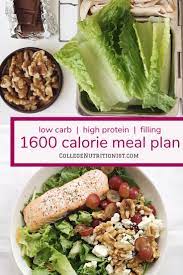 They may not seem as high volume but they are really filling. 1600 Calorie High Protein Low Carb Meal Plan With Chocolate For Lunch Snack The College Nutritionist