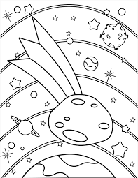 O is for orange coloring page. Printable Asteroid Coloring Page