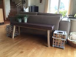Ikea Skogsta From Bench To Narrow Console Table Ikea Hackers Narrow Console Table Living Room Tiles Console Table Decorating