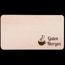 Ein gutes bild, um einem bewohner der metropole einen guten morgen zu wünschen. Fruhstucksbrett Rechteckig Mit Motiv Guten Morgen Aus Holz 22 Cm Grosshandel
