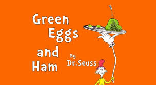 groene eieren met ham tekst per