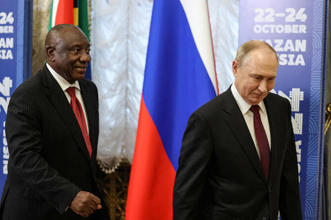 South Africa sees Russia as a valued ally, Ramaphosa tells Putin | Arab News