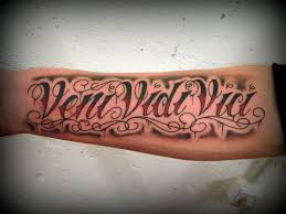 March 6, 2017 0 comments. 16 Veni Vidi Vici Tattoos With Explained Meaning Tattooswin