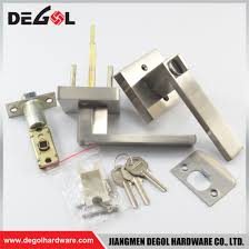 The most you can do to protect yourself is secure your home with indoor door locks and locks for front doors. Satin Nickel Square Door Handles Entrance Front Door Outer Door Outdoor Indoor Door Lock China Door Lock Entrance Door Lock Made In China Com