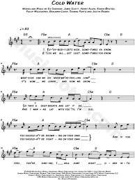 Major Lazer Feat Justin Bieber Mo Cold Water Sheet Music Leadsheet In A Major Download Print Sku Mn0168002 Justin bieber's 'cold water' lyrics. gbp