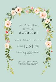 Falling Flowers Bridal Shower Invitation Template Greetings Island Bridal Shower Invitations Templates Bridal Shower Invitations Flowers Engagement Party Invitations