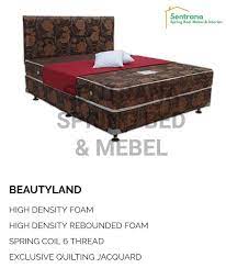 Spring Bed Javaland Beautyland Ready Aneka Ukuran 120 180 Promo Price Mulai Dari 1 25 Saja Fitur Motif 3d Terbaru Sprin Furniture Bed Springs Interior