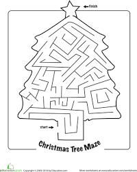 Christmas Maze Worksheet Education Com Christmas Maze Christmas Worksheets Christmas School
