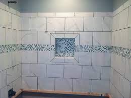 We did not find results for: White Shower Tile Shampoo Box Shower Niche With Mosaic Tile By Link Renovations Linkrenovations Shower Niche Shower Niches Shower Remodel