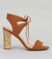 $45 sign up for promotional emails for 10% off! Brown Lace Up Sandals Heels 80e53f