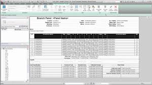 Electric panel schedule template merrychristmaswishes info. Autodesk Revit Mep Panel Schedule Templates Youtube