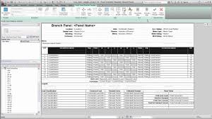 Circuit legend for square d electrical panel model qo342mb200, 42 / 84 circuits, three phase, adhesive label. Autodesk Revit Mep Panel Schedule Templates Youtube