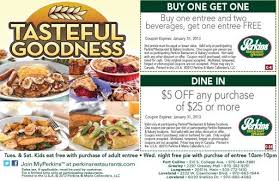 Steal Today S Deal Free Offer Deals At Perkins Buy One Entree Get One Free With Purch Of 2 Drinks Or 5 Off A Printable Coupons Coupons Grocery Coupons