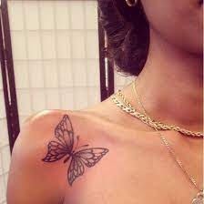Placement Small Shoulder Tattoos Butterfly Tattoo On Shoulder Tattoos