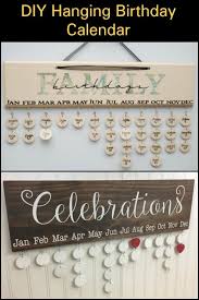 Make Your Own Hanging Birthday Calendar Diy Birthday Sign Birthday Board Diy Birthday Calendar
