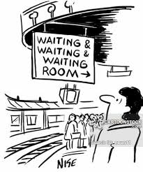 Image result for cartoons waiting  public areas
