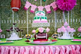 Touchdown Or Tutus Gender Reveal Party Ideas Photo 1 Of 21 Tutus Gender Reveal Gender Reveal Party Decorations Gender Reveal Party