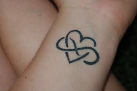 The heart entwined eternal love tattoo sticker comes in multiple sizes, perfect for your phone, laptop, or car window! My Tattoo On My Wrist Eternal Love Love Tattoos Eternal Love Tattoo Tattoos