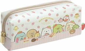 San X Sumikko Gurashi Twin Zipper Pen Case Pencil Pouch Strawberry Fair Py80701 Sanx In 2020 Pen Case Pencil Pouch Pen Pouch
