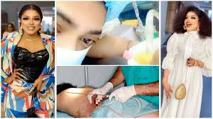 Tonto dikeh via a post on her official instagram account addressed the issue by sharing a before and after photo of her body before surgery accompanied by the song 'coming in hot' by lacrea and andy mineo. It S Painful Bobrisky Still Cries Out After Undergoing Butt Surgery Video