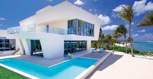 Understated Elegance And Clean Lines At This Ultra Contemporary Beach House For Sale In The Cayman Contemporary Beach House Beach Houses For Sale Camden House