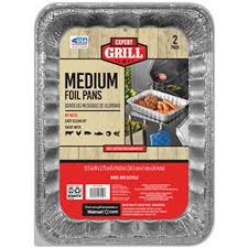 Pansaver eco oven safe pan liner, half pan medium and deep. Expert Grill Medium Foil Pans 2 Count Walmart Com Walmart Com