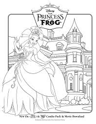 Princess Tiana In New Orleans Coloring Page Printables For Kids Free Word Search Puzzles Coloring Pages And Other Activities