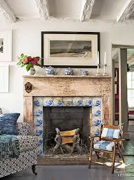 As you are waiting for mortar to cure throughout the project, complete the desired finish of wood with varnish. Tiling A Fireplace Better Homes Gardens