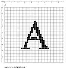 free filet crochet charts and patterns letter a filet