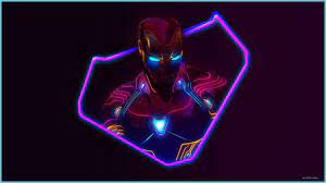 Ant man and wasp marvel superheroes 4k wallpaper. Neon Avengers 8x8 Desktop Wallpapers Based On Artwork By Marvel Desktop Wallpaper Neat