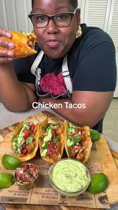 Chicken Tacos. 4 diced chicken thighs 1.5-2 tsp salt 2 tsp ground cumin 2  tsp garlic powder 2 tsp onion powder 1-2 tbs adobo sauce 2 tsp smoked  paprika 2 tsp chili powder Black pepper Avocado oil 2-3 ...