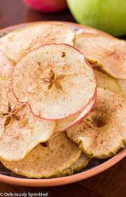 Preheat Oven To 225f Degrees Line Two Baking Sheets With Silicone Baking Mats Or Parchment Paper Set Aside In A Small B Apple Chips Baked Food Apple Recipes