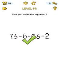 Brain out level 32 puzzle help the boy win walkthrough solutions how to pass level 32 of brain out game play and how to help. Brain Blow Can You Solve Equation Level 32