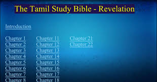 When studying events that are going to occur prior to and after the return of jesus christ to earth, many turn to the book of revelation. The Tamil Study Bible Revelation Google Slides