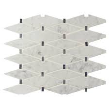 See diamond tile & marble llc's products and suppliers. 12x12 Marbella Diamond Pattern Polished Marble Mosaic Tile