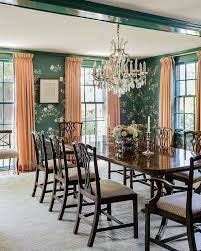 The most common chippendale dining material is metal. Chippendale Dining Table And Chairs With Green Chinoiserie Wallpaper French Dining Room