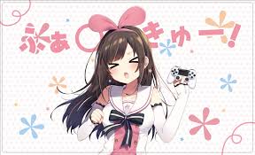 Unlike clothes, our hair doesn't usually end up in the laundry basket. Wallpaper Id 99919 Anime Anime Girls White Skin White Background Dark Hair Kizuna Ai Youtube Pink Ribbon Virtual Youtuber Brunette