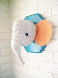 Plush Taxidermy Just Waiting For A Cool Nursery Whimsical Nursery Decor Whimsical Nursery Elephant Plush