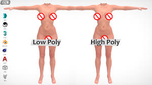 Bodies come in all different shapes and sizes. Female Body Low Poly High Poly 3d Model In Woman 3dexport