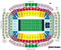 Reliant Stadium Houston Tx Landrys Tickets Seating Chart