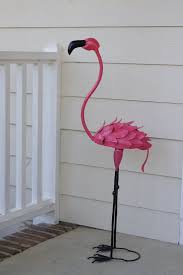 Metal Pink Flamingo Lawn Ornament Garden Decor Free Etsy Pink Flamingos Lawn Ornaments Pink Flamingos Flamingo